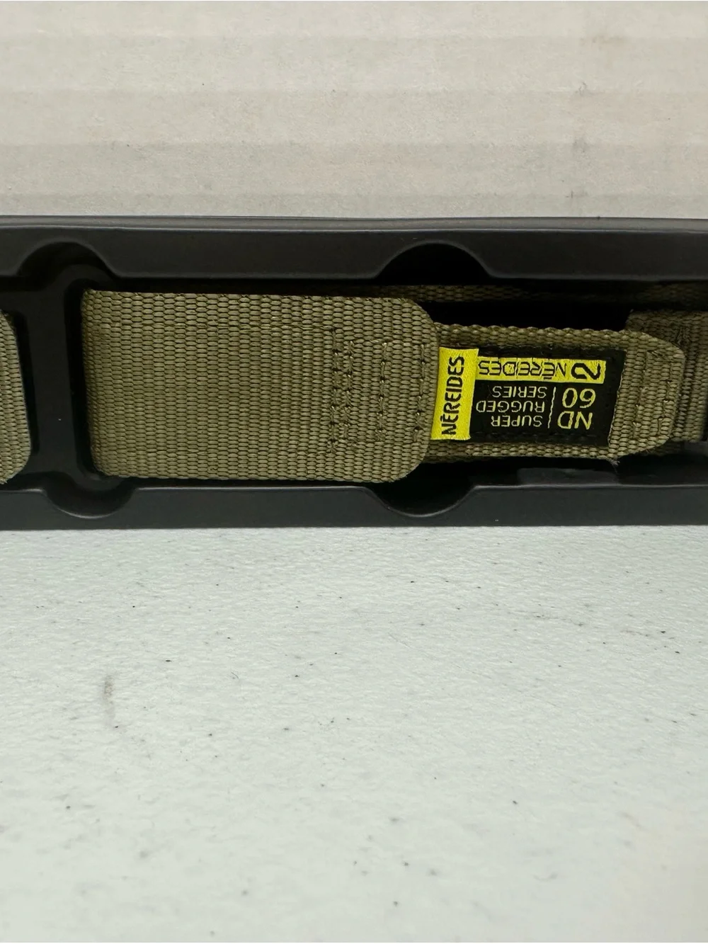Nereides Olive Green Rugged Nylon Watch Strap for Smartwatch